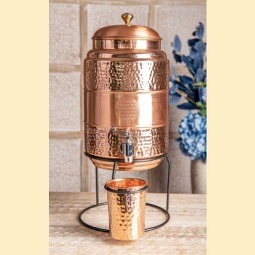 Kupferkaraffe 5 Liter  mit Kupferbecher