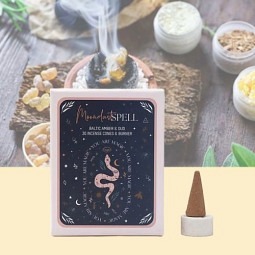 Räucherkegel Amber mit Adlerholz 30 Stück