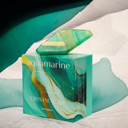 Edelsteinseife Aquamarine – Duft von Zitronengras