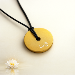 Tesla Anhänger Pi-Disc 3 cm Gold – Illumination Series (L.E.G.) 