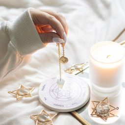 Opalit Pendel – im Set mit Antworttafel & Geschenkbox