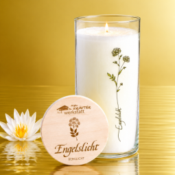 Engelslicht Naturkraft-Kerze im Glas - Lärche und Engelwurz