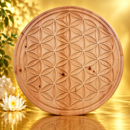 Grosse Blume des Lebens gross aus Holz  52 cm